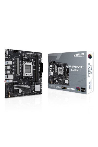 KRN056690 Asus Prime A620M-E A620 Ddr5 (بدون VGA) Glan Matx HD Dp Usb3 M2 Rgb Am5 Amd اللوحة الأم