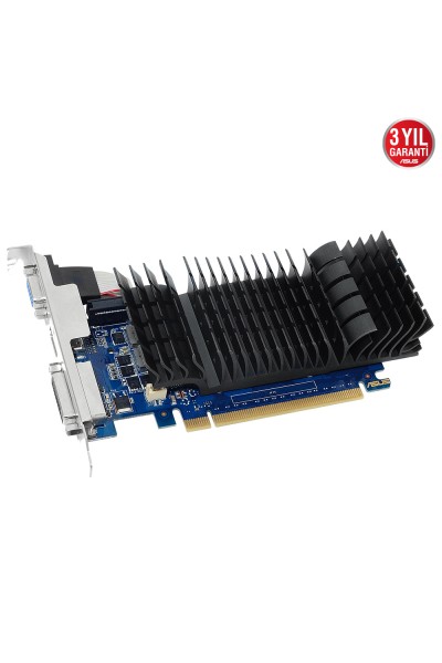 KRN056719 بطاقة رسومات Asus Nvidia GeForce GT730 2GB 64Bit GDDR5 (تناظري+HDMI+DVI) GT730-SL-2GD5-BRK