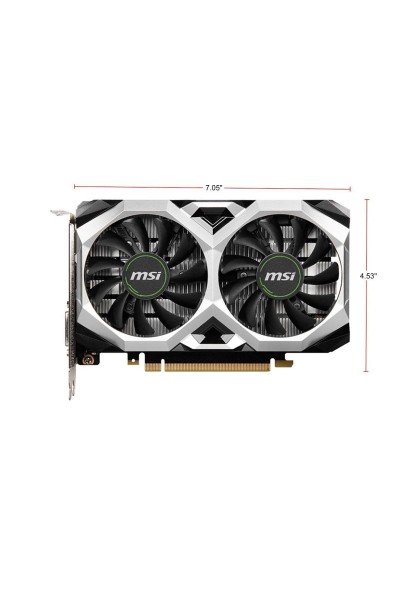 KRN056723 بطاقة رسومات Msi GeForce GTX1650 DirectX 12 D6 VENTUS XS OCV1 4GB 128-Bit GDDR6 PCI E 3.0 x16 HDCP