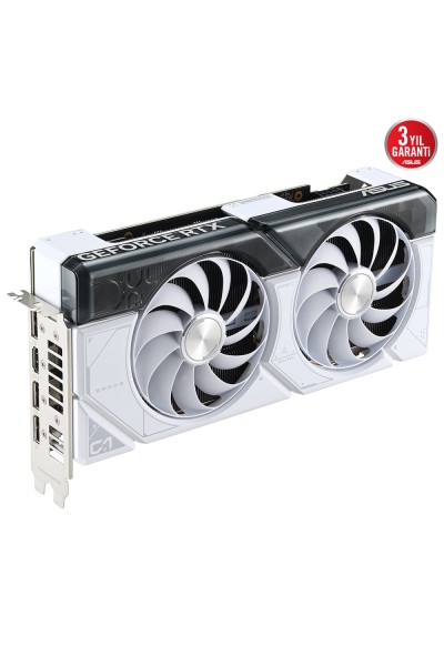 KRN056729 بطاقة الرسومات Asus Dual GeForce RTX 4070 OC DUAL-RTX4070-O12G-WHITE GDDR6X 192Bit DX12 DLSS 3