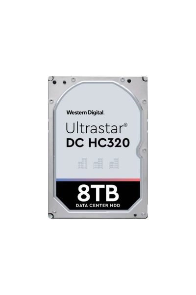 KRN056751 Wd 8Tb Ultrastar Dc HC320 NAS 3.5 بوصة 7200 دورة في الدقيقة 256 ميجابايت كاش 7200 دورة في الدقيقة قرص صلب HUS728T8TALE6L4