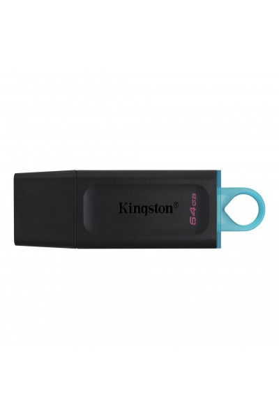 ذاكرة فلاش KRN056804 Kingston DTX-64GB 64GB USB3.2 Gen 1 DataTraveler Exodia (أسود + أزرق مخضر)