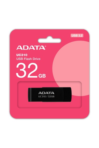 KRN056807 ذاكرة فلاش Adata UC310-32GB 32GB USB3.2 Gen1 سوداء