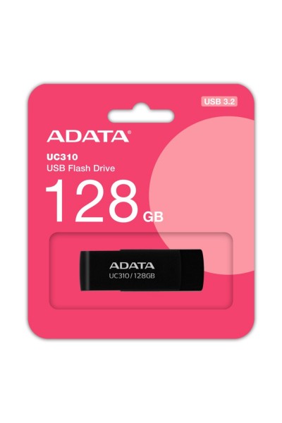 KRN056809 Adata UC310-128GB 128GB USB3.2 Gen1 ذاكرة فلاش سوداء