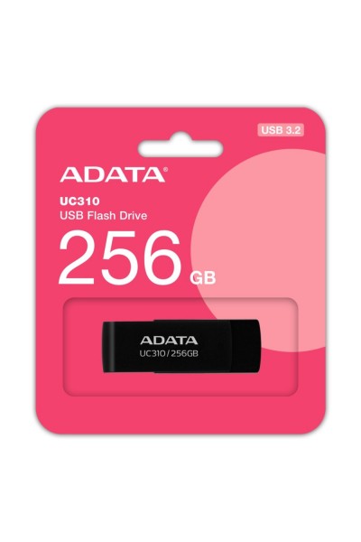 KRN056810 Adata UC310-256GB 256GB USB3.2 Gen1 ذاكرة فلاش سوداء