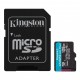 KRN056824 كينغستون SDCG3-128GB 128GB microSDXC Canvas Go Plus 170R A2 U3 V30 بطاقة + بطاقة ذاكرة ADP
