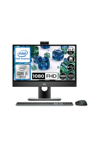 KRN056917 جهاز Dell Optiplex 3280 O3280AIOPV6Y8 i5-10500T 8GB 512GB SSD 21.5 بوصة FHD Freedos الكل في واحد