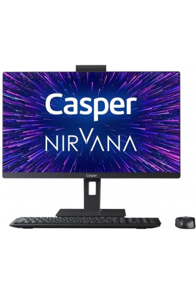 KRN056924 Casper Nirvana One A70.1155-8V00X-V i5 1155G7 8GB 500GB M.2 SSD Dos 23.8 "FHD Pivot AIO الكمبيوتر