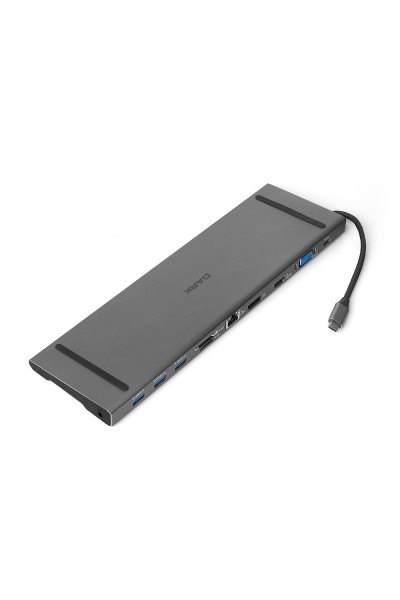 KRN057054 Dark DK-AC-U31X45 USB 3.1 1 Type C 11 in 1 Eth-USB-C PD-HDMI-Disp Port-VGA-TF بطاقة SD -3xUSB 3.0-HUB