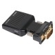 KRN057064 Vcom CA336A محول VGA ذكر أسود إلى HDMI أنثى