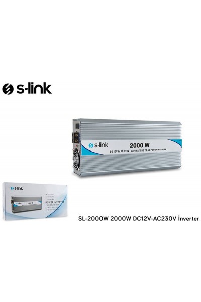 KRN057086 S-Link Sl-2000W 2000W DC12v-Ac230v العاكس