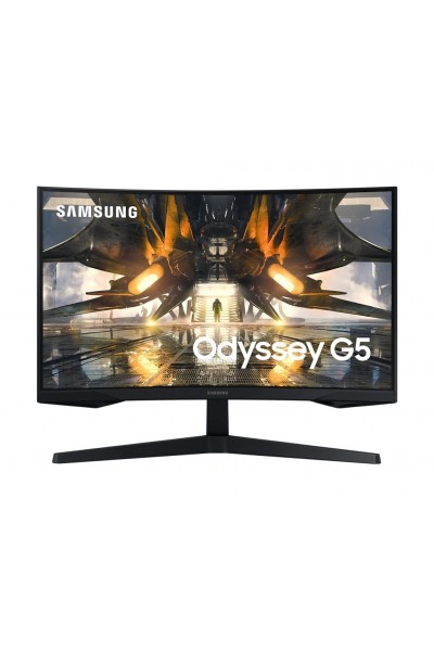 KRN057201 شاشة الألعاب المنحنية Samsung Odyssey G5 مقاس 27 بوصة LS27AG550EPXUF 1 مللي ثانية QHD FreeSync