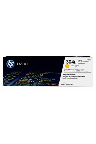 KRN057388 حبر HP 304L أصفر اقتصادي سعة 1400 صفحة CC532L