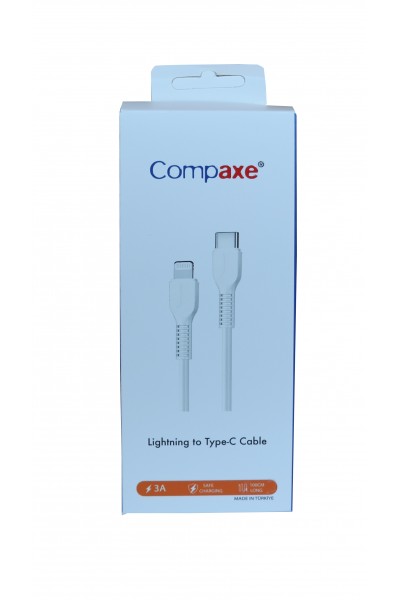 KRN057697 كابل شحن Compaxe CTK-BLT USB 3.0 1mt 3A Lightning إلى Type-C