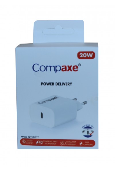 KRN057713 رأس شحن منزلي Compaxe CTA-200C PD USB-C 3.0 20 وات