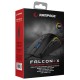 KRN057926 ماوس ألعاب Rampage SMX-R68 FALCON-X USB أسود 800-6400 نقطة لكل بوصة RGB LED