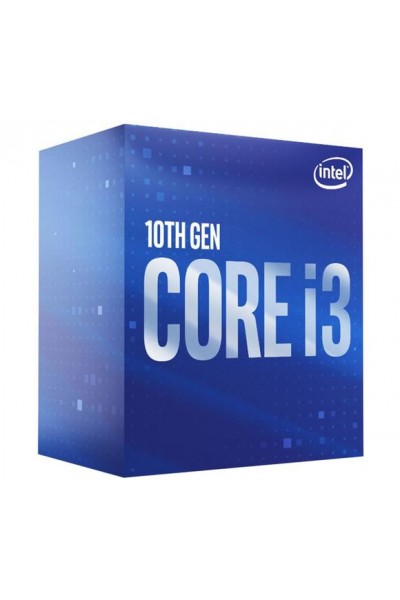 KRN017551 معالج Intel Core i3 10100F بسرعة 3.60 جيجاهرتز وذاكرة تخزين مؤقت 6 ميجابايت 4 كور 1200 14 نانومتر NOVGA (مع مروحة)