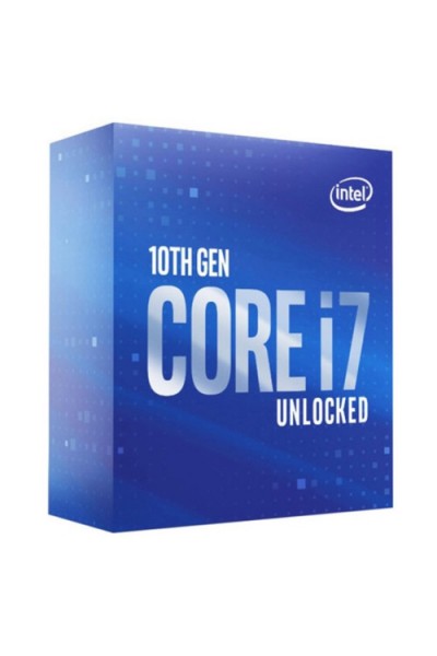 KRN017566 Intel Core i7 10700K مقبس 1200 3.8 جيجا هرتز 16 ميجابايت كاش 8 كور 14 نانومتر صندوق معالج UHD630 VGA (بدون مروحة)