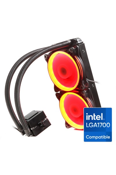 KRN017724 Dark AquaForce W242R مبرد معالج Intel LGA1200 متوافق