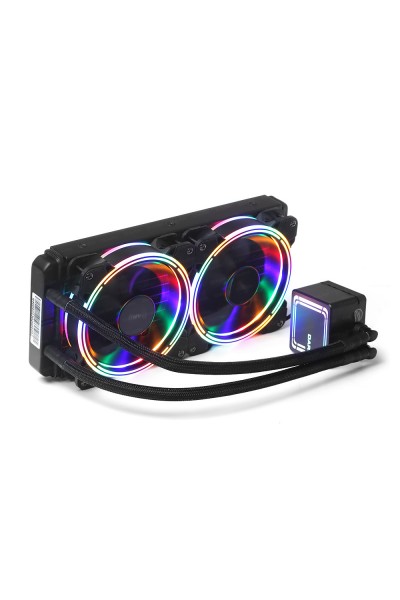 KRN017732 Dark DKCCW246 AquaForce W246 240mm Fixed RGB LED Liquid Cooling