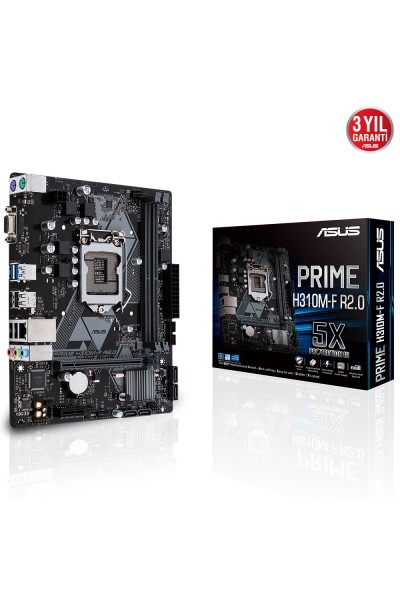 KRN017766 Asus Prime H310M-F R2.0 Intel H310 مقبس 1151 DDR4 2666MHz uATX اللوحة الأم