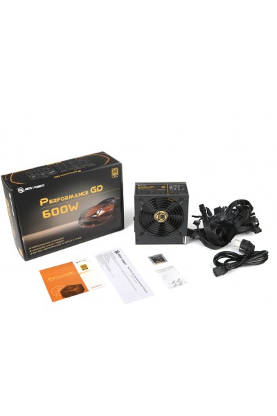 KRN017954 قوة عالية HP1-J600GD-F12S أداء GD 600W 80+ Gold 50A Single Rail Active PFC Black Power Supply