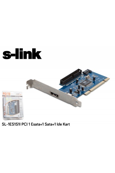 KRN018001 S-link SL-1ES1S1 1Esata+1sata+1ide بطاقة PCI