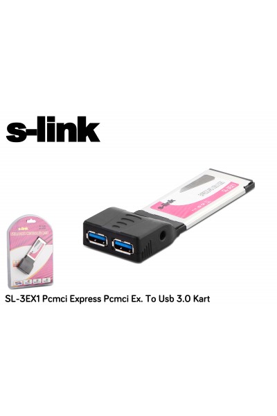 KRN018003 بطاقة S-link SL-3EX1 بمنفذين USB 3.0 PCMCI Express