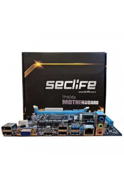 KRN018018 Seclife H81JEL اللوحة الأم Intel LGA1150 H81 DDR3 MATX 1150p