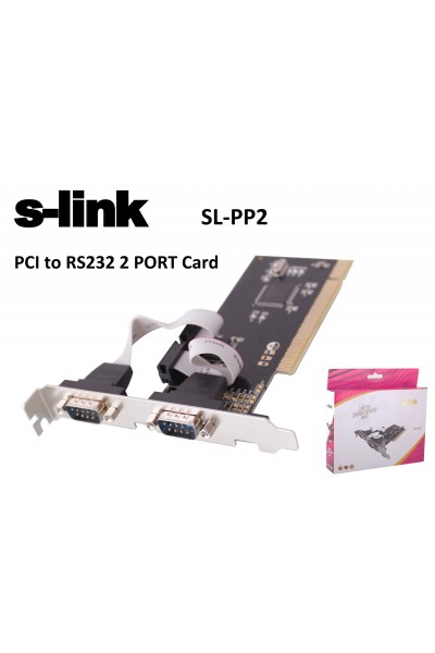 KRN018022 بطاقة S-link SL-PP02 بمنفذين RS232 PCI