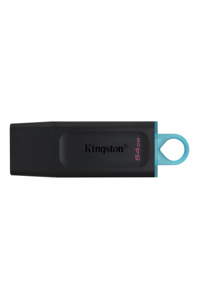 ذاكرة فلاش KRN018067 Kingston DTX-64GB 64GB USB3.2 Gen 1 DataTraveler Exodia (أسود + أزرق مخضر)
