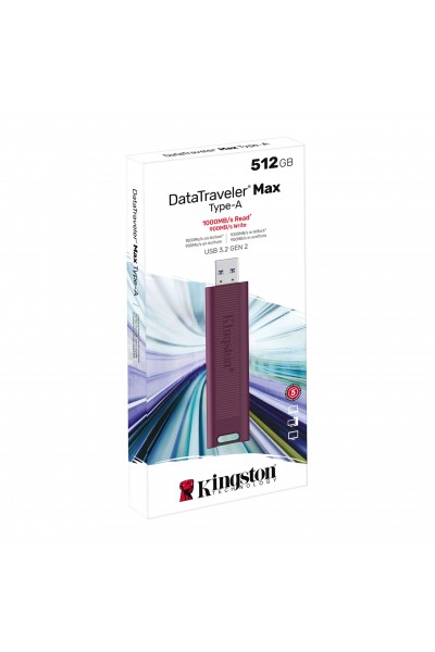 KRN018131 كينغستون DTMAXA-512GB 512GB DataTraveler Max Type-A 1000R-900W USB 3.2 Gen 2 Flash Memory