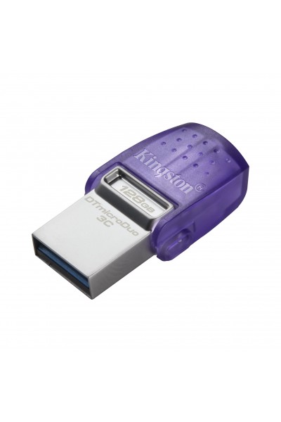 KRN018146 ذاكرة فلاش Kingston DTDUO3CG3-128GB DataTraveler microDuo 3C 200MB-s Dual USB-A + USB-C