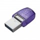 KRN018146 ذاكرة فلاش Kingston DTDUO3CG3-128GB DataTraveler microDuo 3C 200MB-s Dual USB-A + USB-C