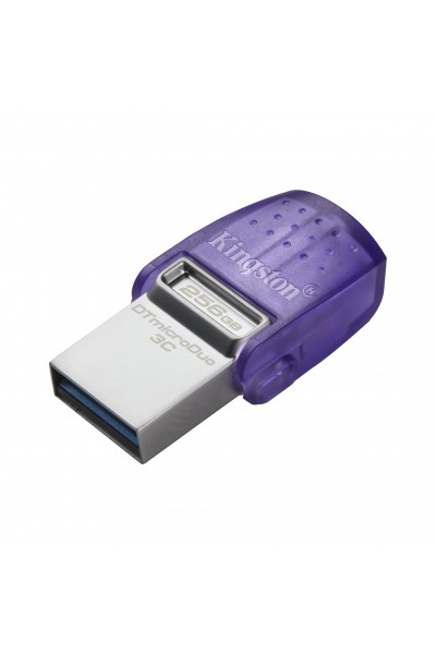 KRN018147 ذاكرة فلاش Kingston DTDUO3CG3-256GB DataTraveler microDuo 3C 200MB-s Dual USB-A + USB-C