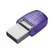 KRN018147 ذاكرة فلاش Kingston DTDUO3CG3-256GB DataTraveler microDuo 3C 200MB-s Dual USB-A + USB-C