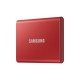 KRN018237 Samsung 500GB T7 1050MB-1000 MB-s USB 3.2 Gen 2 SSD محمول أحمر MU-PC500R-WW