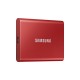 KRN018237 Samsung 500GB T7 1050MB-1000 MB-s USB 3.2 Gen 2 SSD محمول أحمر MU-PC500R-WW