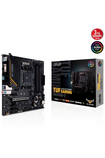 KRN018345 Asus TUF Gaming B550M-E AMD B550 مقبس AM4 DDR4 4600(OC)MHz mATX اللوحة الأم