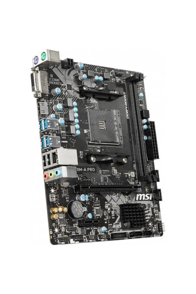 KRN018427 Msi A320M-A Pro AMD A320 3200MHz DDR4 mATX اللوحة الأم