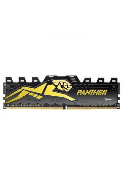KRN018524 Apacer Panther AH4U08G32C28Y7GAA-1 8GB (1x8GB) DDR4 3200MHz CL16 ذاكرة الوصول العشوائي للألعاب باللون الأسود والذهبي
