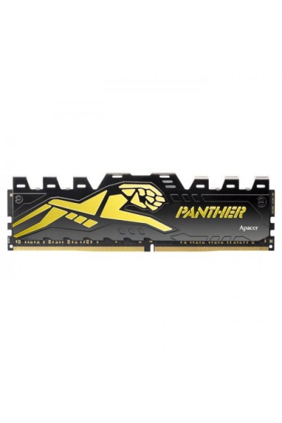 KRN018719 Apacer Panther Black-Gold 16GB (1x16GB) 3200Mhz CL16 DDR4 ذاكرة الوصول العشوائي للألعاب AH4U16G32C28Y7GAA-1