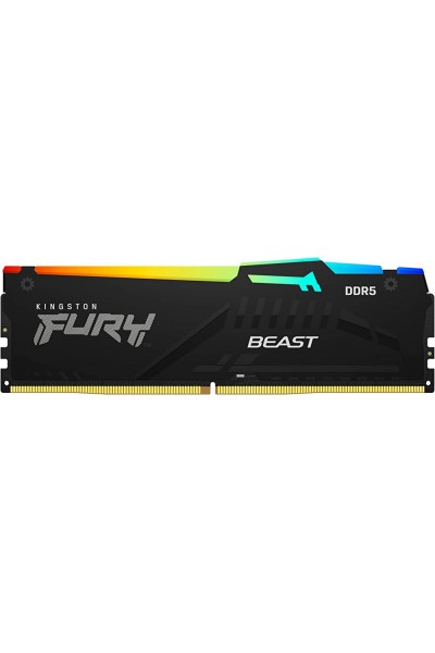 KRN018765 كينغستون فيوري بيست RGB 8 جيجابايت 6000 ميجاهرتز DDR5 CL40 KF560C40BBA-8 RGB PC Ram