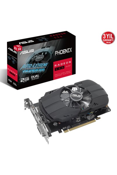 بطاقة رسومات Asus AMD Radeon RX550 2GB 64Bit GDDR5 PCI-Express 3.0 (PH-550-2G) KRN018943