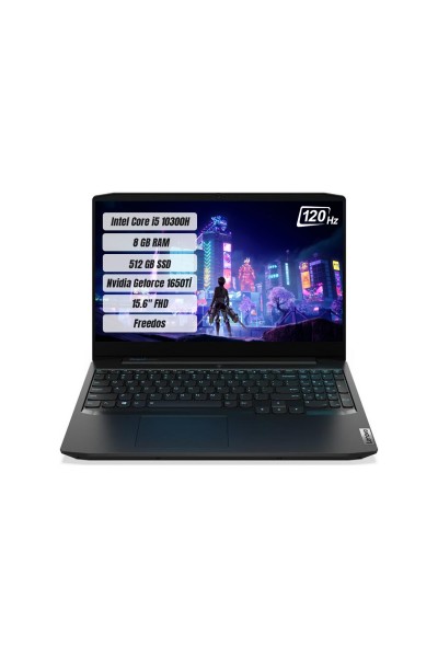 KRN018996 Lenovo IdeaPad Gaming 3 81Y400XSTX i5 10300H 8GB 512GB SSD GTX1650Ti Freedos 15.6 بوصة FHD نوت بوك