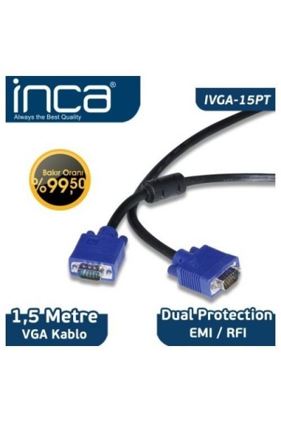 KRN019100 إنكا IVGA-15Pt 1.5mt كابل VGA