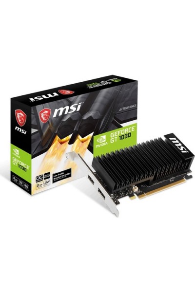 KRN019146 بطاقة رسومات Msi GeForce GT1030 2GHD4 LP OC GT1030 2GB DDR4 64b DX12 PCIE 3.0 x16 (1xHDMI 1xDP)