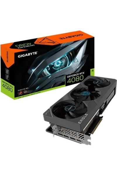 KRN019321 بطاقة رسومات Gigabyte Geforce Rtx4080 Eagle O16G 16GB GDDR6X GV-N4080EAGLEOC-16GD 256 بت