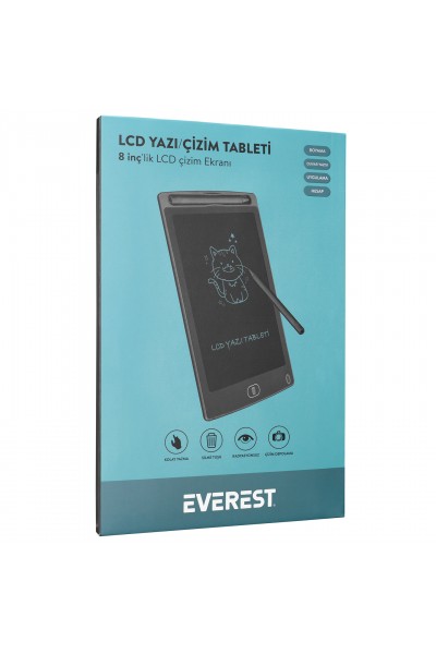 KRN019355 Everest EV-DY100 مساحة الكتابة على السبورة الرقمية باللون الأسود بنقرة واحدة مقاس 8,5 بوصة مقاس 125 × 175 مم