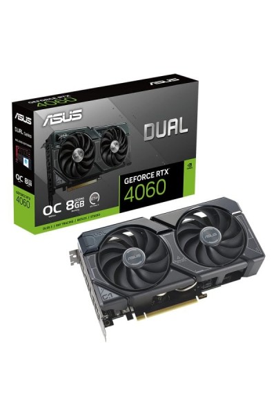 KRN019392 بطاقة رسومات Asus Dual GeForce RTX4060 OC DUAL-RTX4060-O8G 8 جيجابايت GDDR6 128 بت DLSS 3